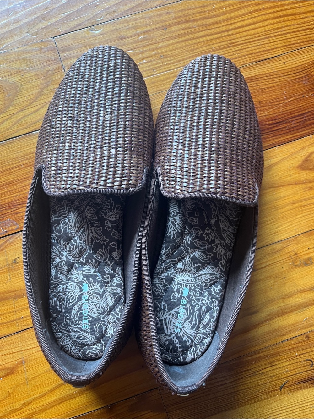 Women’s Birdies Brown Woven Slip-On Loafers